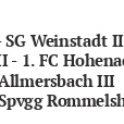 SC Urbach I Saison 2025 26 Kreisliga B3 Spieltag 28.09.2025, Teil 1