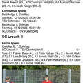 SC Urbach Saison 2026 2026 Spieltag 05.10.2025