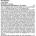 SC Urbach I Bezirksliga Saison 2025 2026 Spieltag 01.03.2026 Spielbericht (270 Besuche) SC Urbach I Bezirksliga Saison 2025 2026 Spieltag 01.03.2026 Spielbericht
