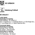 SC Urbach I Bezirksliga Saison 2025 2026 Spieltag 12.04.2026