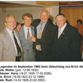 FC Legenden Walter Schiek Hans Neuhaeuser Erich Abele Rudi Degele im September 1993