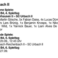 SC Urbach II Kreisliga B4 Saison 2026 27 UM Spieltag 13.09.2026