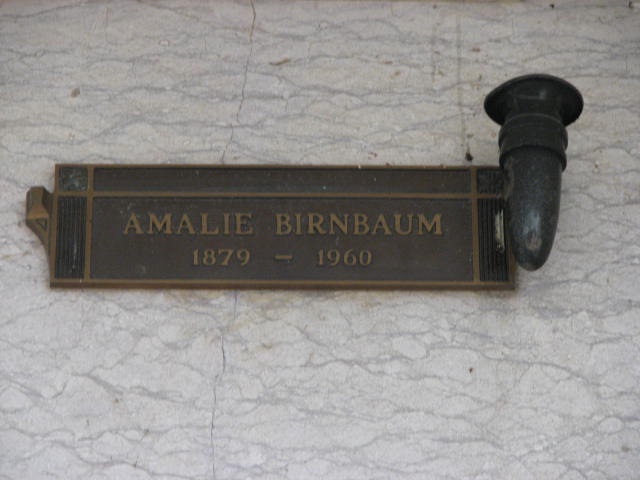 Birnbaum Amalie 1879 1960 Grabstein