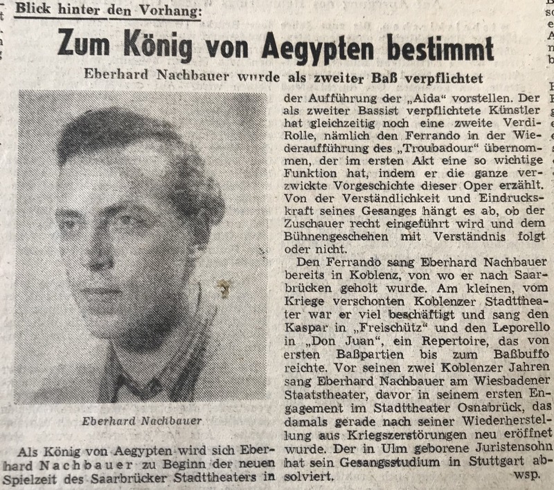 Nachbauer Eberhard Zeitungsartikel 1956