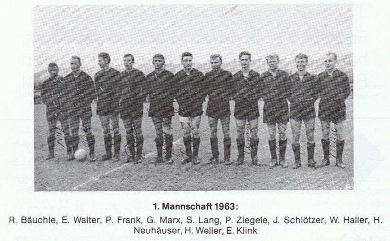 FCTV Urbach 1. Mannschaft 1963