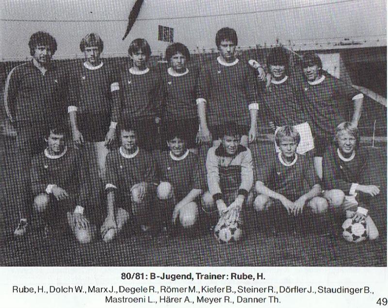 FCTV Urbach B-Jugend 1980 1981