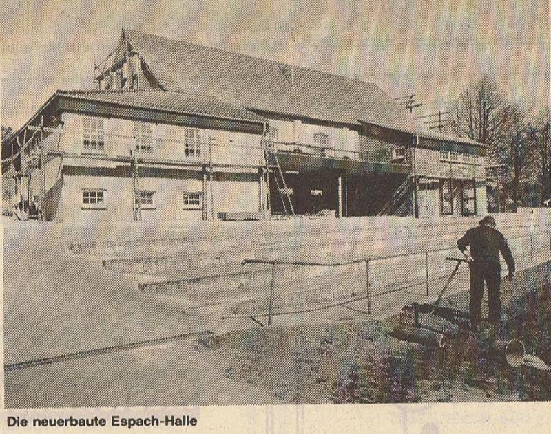 Espach Halle neuerbaut 1981