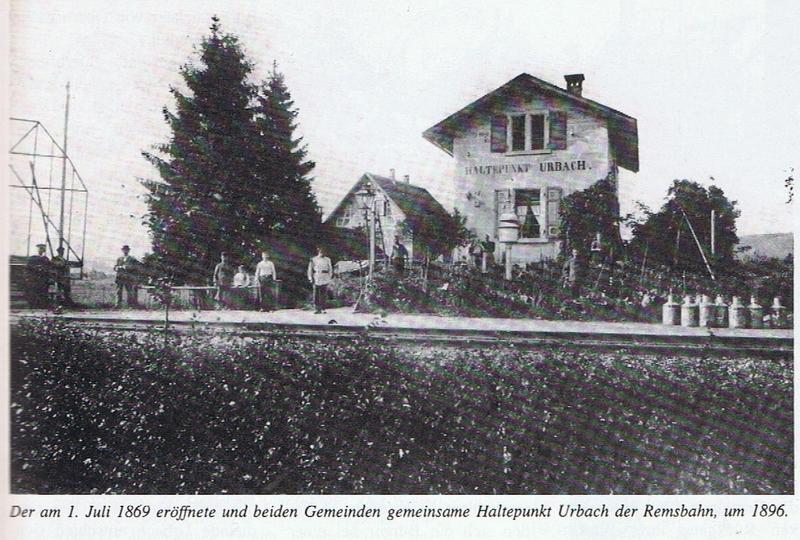 Bahnhof Urbach um 1896