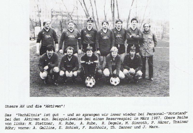 Reservemannschaft 1987