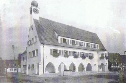 Rathaus Unterurbach nach Fertigstellung 1929