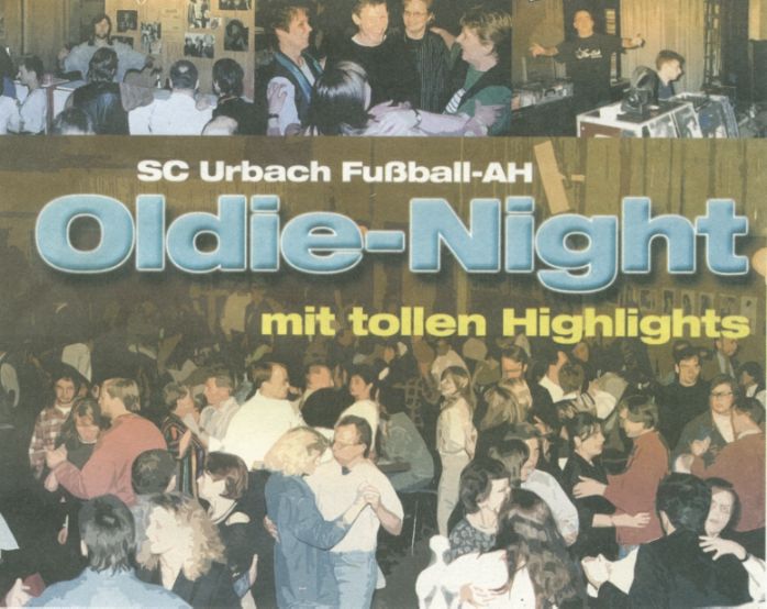 SC Urbach AH Oldie Night Gemeindeblatt